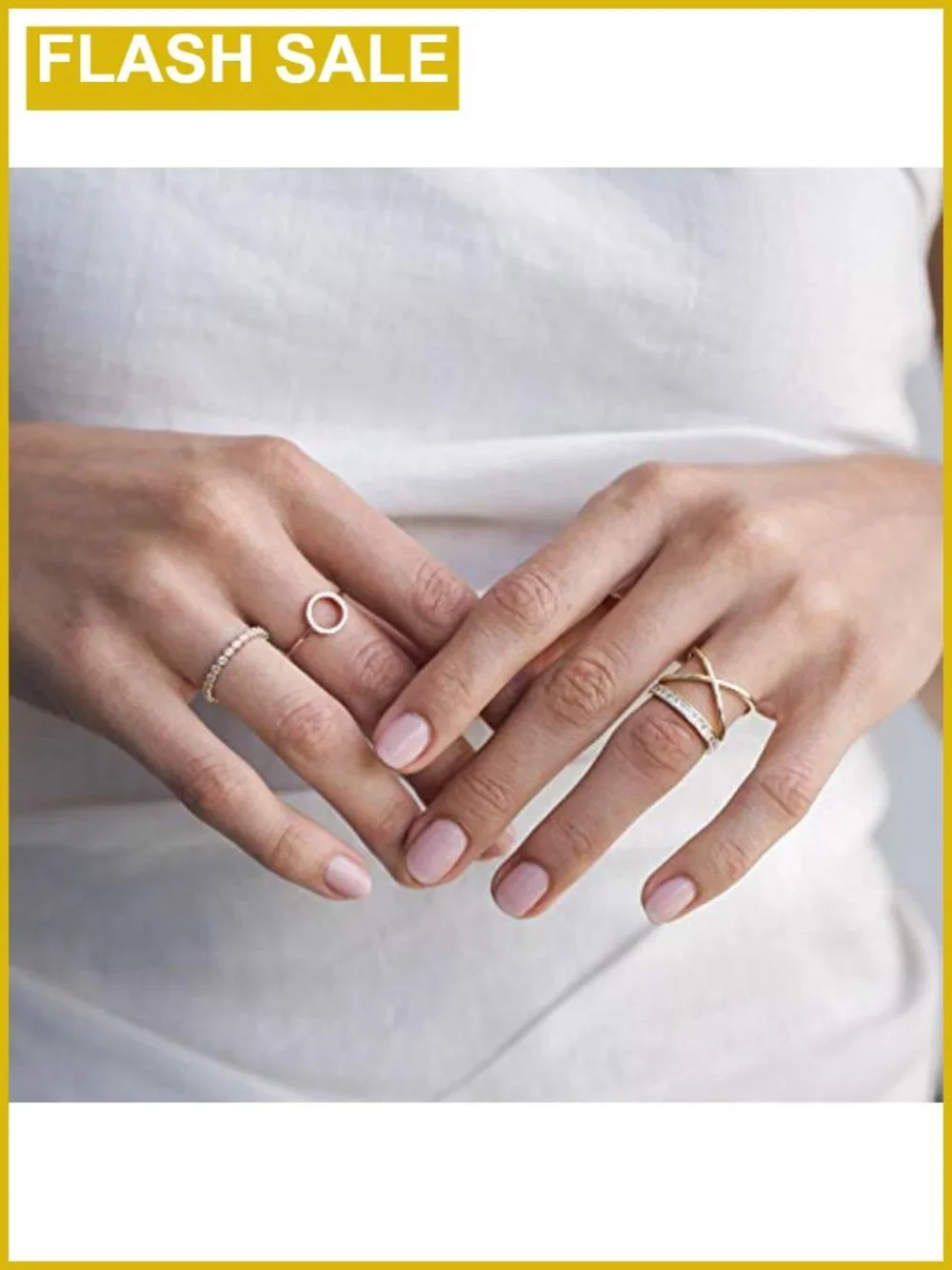 14K Gold Plated CZ Marquise Milgrain Eternity Band Stackable Ring